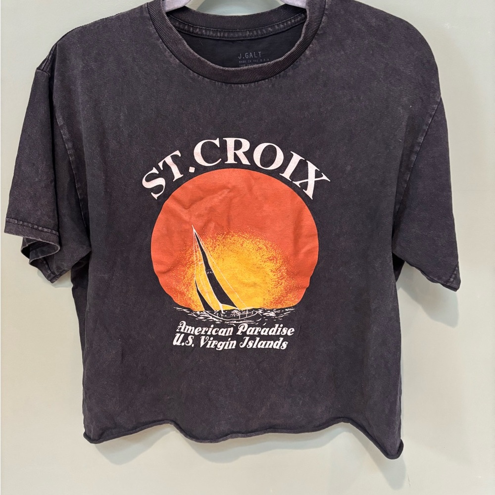 Brandy Melville John Galt St. Croix Graphic T-Shirt